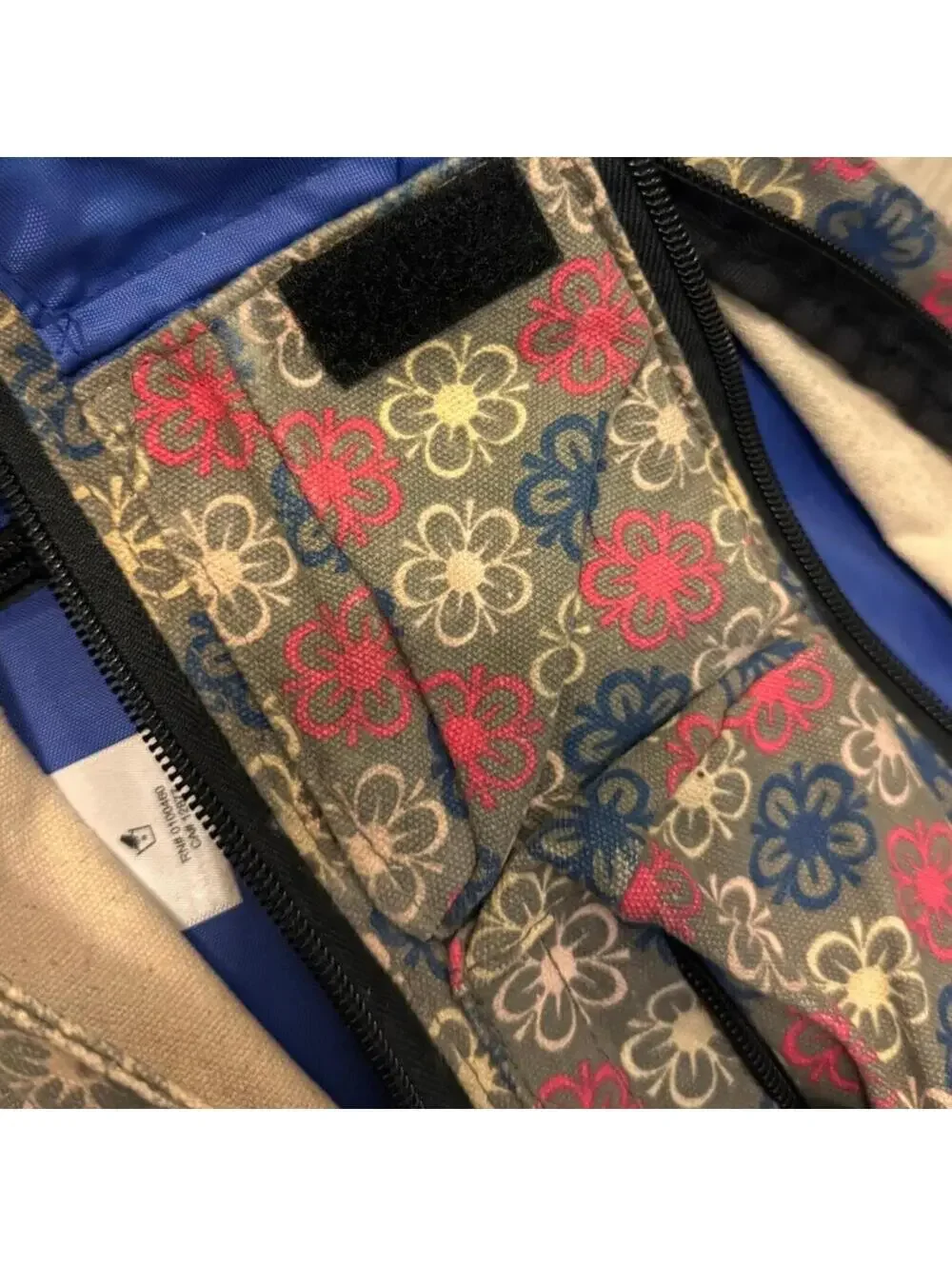 Kavu Rope Multicolor Daisy Doodle Floral Hippie Crossbody Sling Backpack Canvas